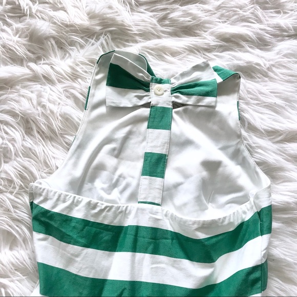 Jodi Kristopher Striped Bow Back Fit & Flare Dress - Picture 2 of 8